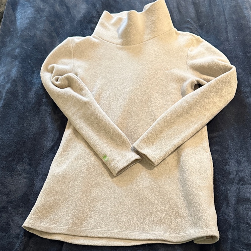 Dudley Stephens Cream Turtleneck Sweater